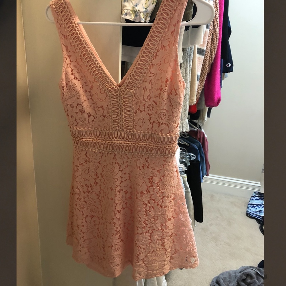 Light pink lace dress